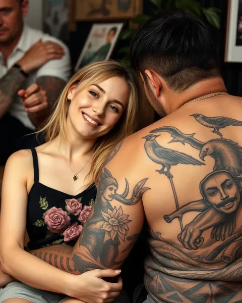 El tatuaje de nombre de papá de la hija es un vínculo eterno