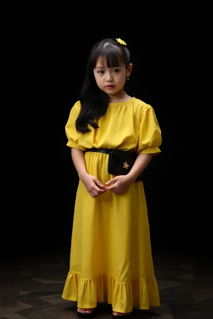 El vestido amarillo de la niña Worldstar es un cuadro maestro