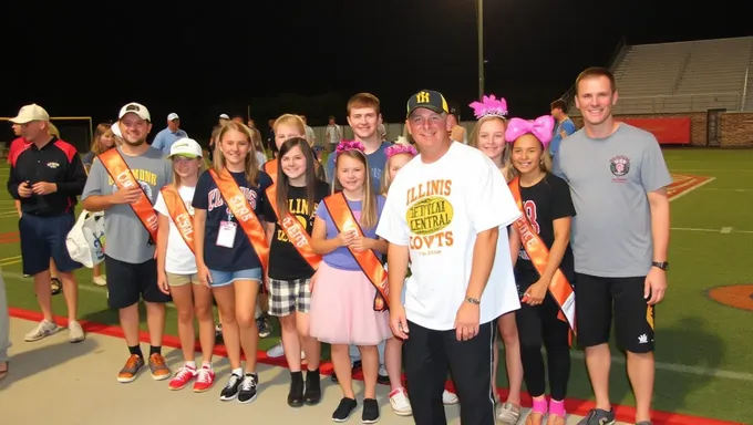 Elecciones del rey y la reina de la Homecoming de la Escuela Secundaria Central de Illinois 2025-2025