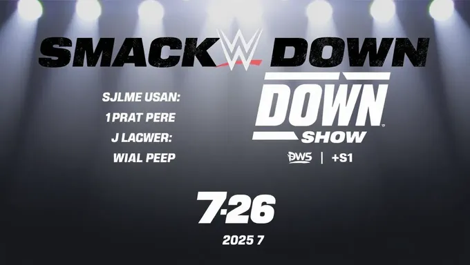 Elenco del show de Smackdown del 26 de julio de 2025 incluye talento de alta calidad