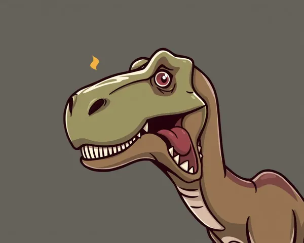 Encuentro de cabeza de dinosaurio de dibujo animado en formato PNG