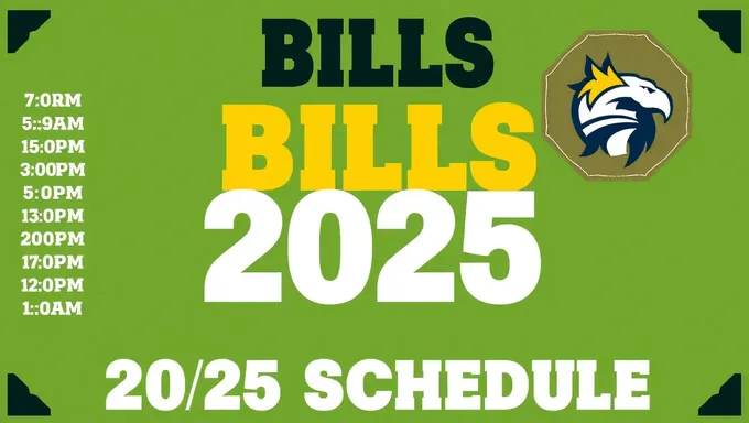 Entendiendo el calendario de pagos de los Bills 2025