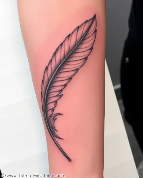 Entendiendo la significación de un tatuaje de pluma