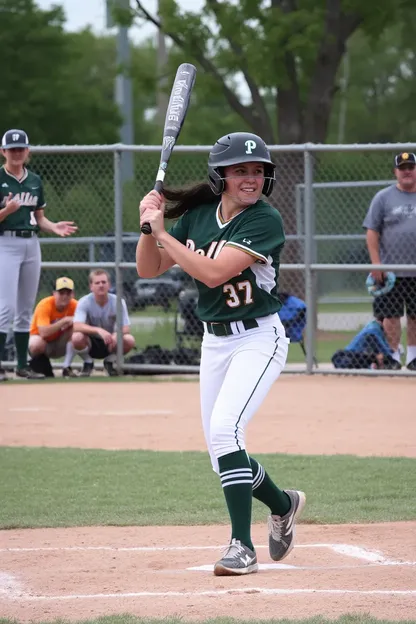 Equipo femenino de béisbol de Pella mejora habilidades de deportividad