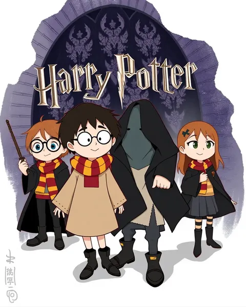 Escenas de dibujos animados de Harry Potter