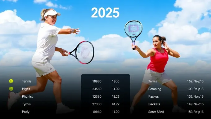 Estadísticas del juego de tenis Deuce 2025 para jugadores de tenis