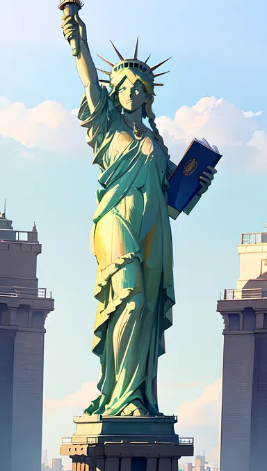 Estatua de la Libertad R34: Símbolo Icono de Libertad y Libertad