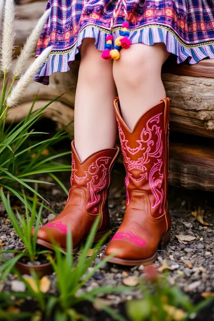 Estilo de una chica con botas de cowboy y jeans