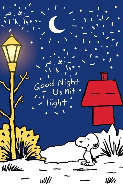 Exhibición de Imágenes de Buenas Noches de Snoopy