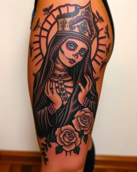 Explicación de los tatuajes de la Santa Muerte