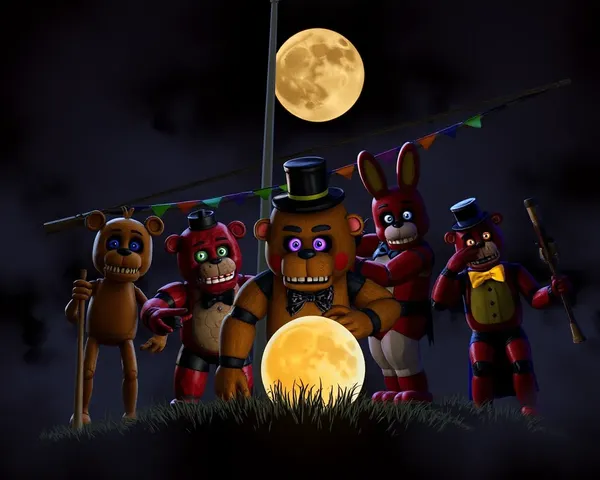 Explicación del juego de acción de Five Nights at Freddy's en formato PNG