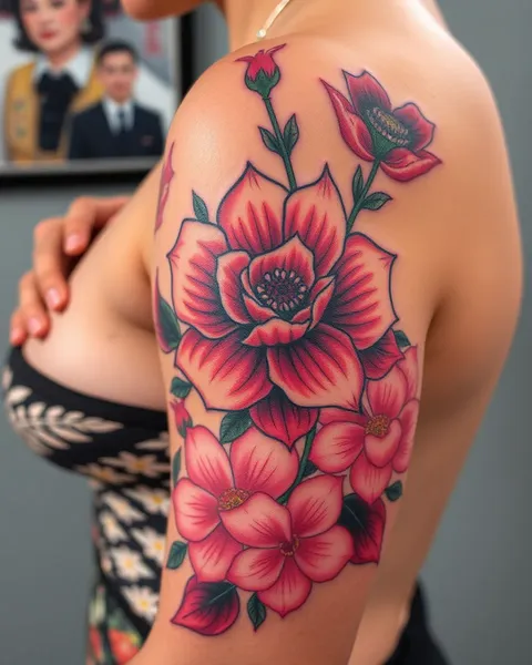 Explicación del significado de los tatuajes de flores en la cultura japonesa