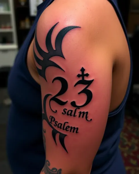 Explicación del significado del tatuaje de Salmo 23 para la fe personal