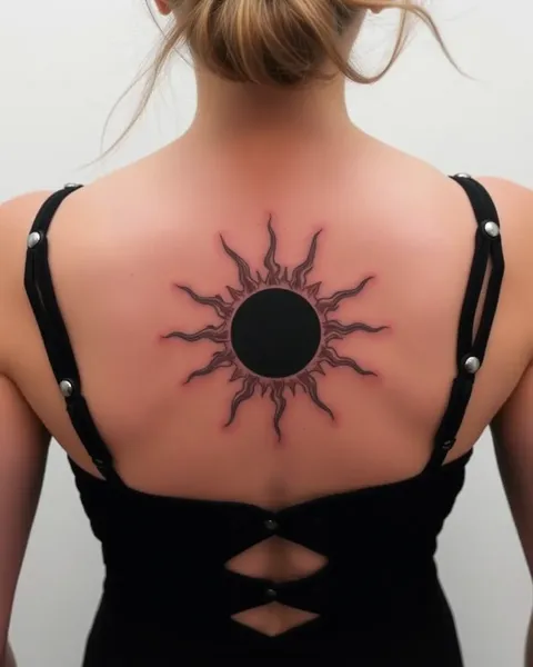 Explicación del significado del tatuaje de eclipse solar