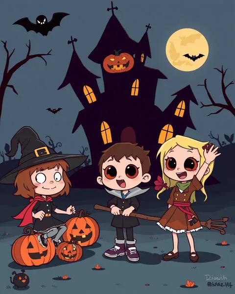 Exposición de Imágenes de Cartoon de Halloween