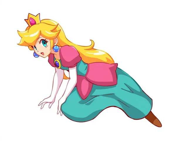 FOTO de la Princesa Peach, software de edición de imagen PNG