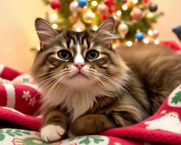 FOTOS DE NAVIDAD DE GATOS DIVERTIDAS PARA ALCANZAR SU DÍA