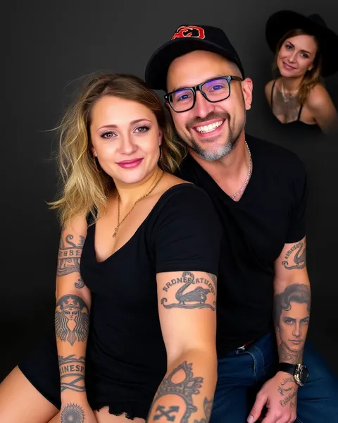 Familia para siempre: tatuajes de papá e hija para siempre