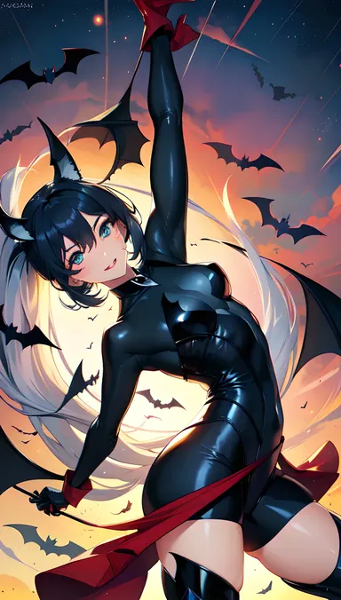 Fantasía hentai de Batman vuela alto