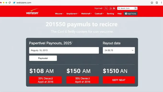 Fecha de pago del sitio web de acuerdo de Verizon 2025 anunciada