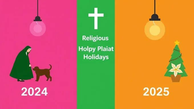 Fechas importantes para festividades religiosas 2024-2025