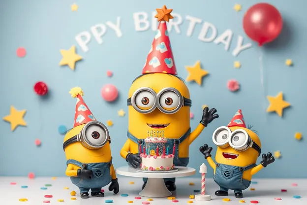 Feliz cumpleaños, imágenes de Minion Celebra día especial