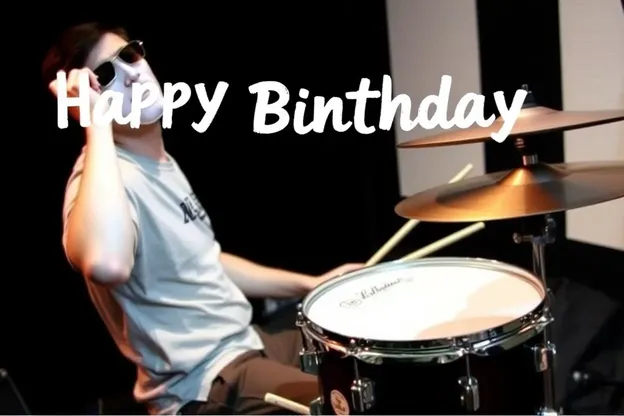 Feliz cumpleaños, imágenes divertidas con el baterista