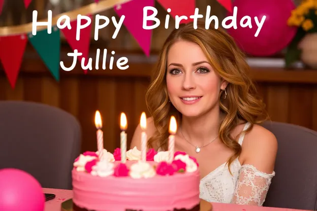 Feliz cumpleaños Julie con diseños adorables