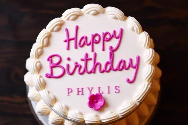 Feliz cumpleaños Phyllis con imágenes de colores brillantes