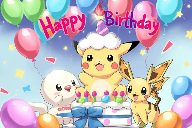 Feliz cumpleaños Pokémon, imágenes de felicidad compartidas