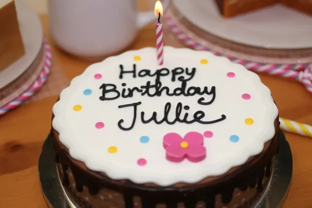 Feliz cumpleaños a Julie, imágenes con deseos hermosos