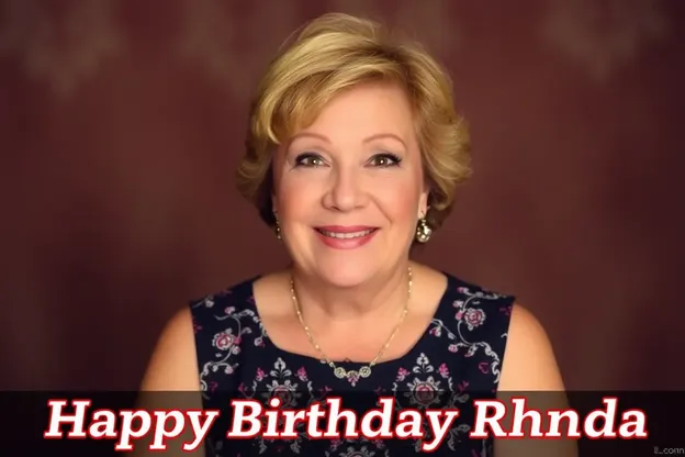 Feliz cumpleaños a Rhonda con imágenes encantadoras