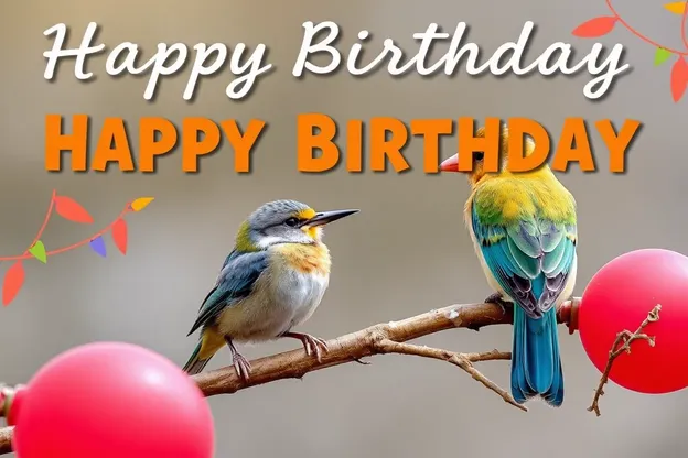 Feliz cumpleaños a los pájaros, imágenes coloridas para desear