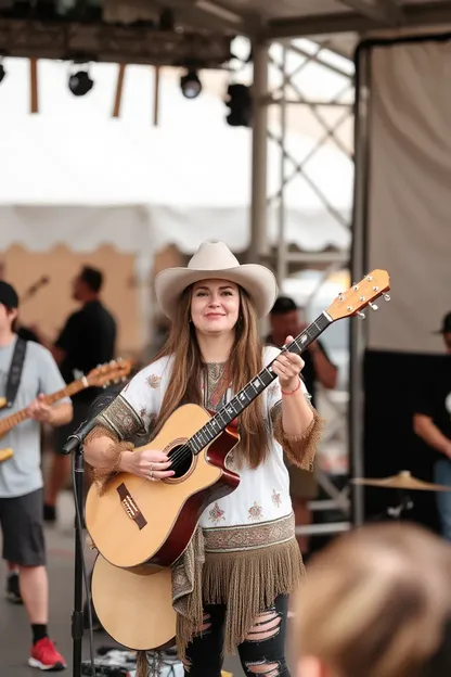 Festival de música country de la chica Tuah de Hawk