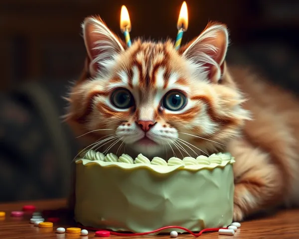 Fiesta de Cumpleaños con Imágenes de Gatos Divertidos