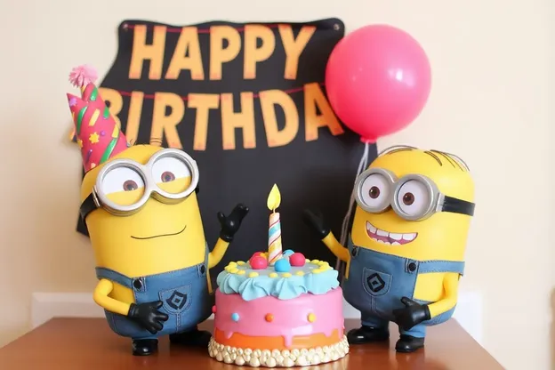 Fiesta de cumpleaños del Minion en una imagen perfecta