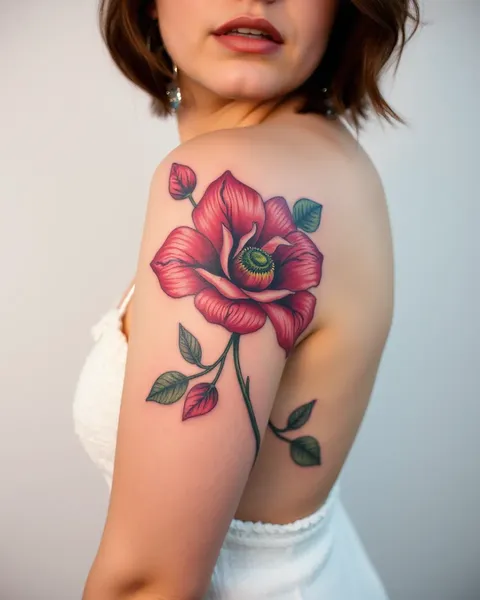 Flor y tatuaje: una bella combinación de arte y naturaleza