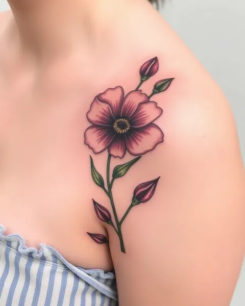 Flores de Nacimiento de Febrero con Significado de Tatuaje