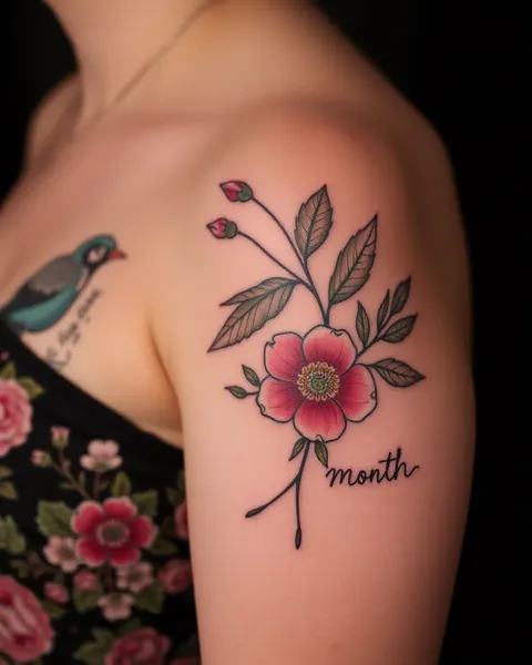 Flores y tatuajes de mes de nacimiento: Una bella forma de arte