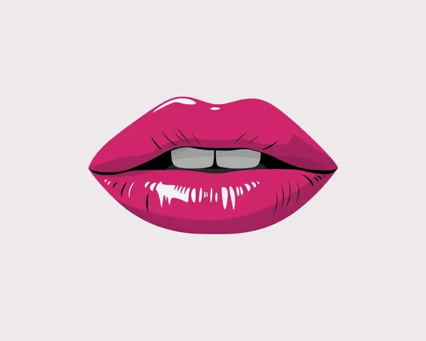 Formato PNG para diseño gráfico de labios