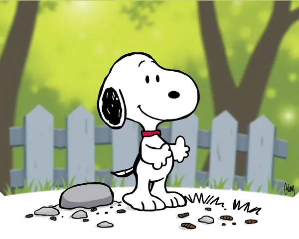 Formato de archivo de imagen PNG del personaje de Snoopy