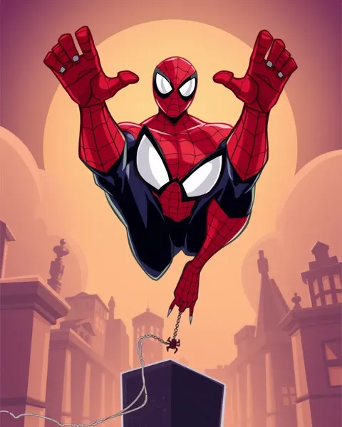 Foto de cómic de Spider Man destaca sus superpoderes y habilidades