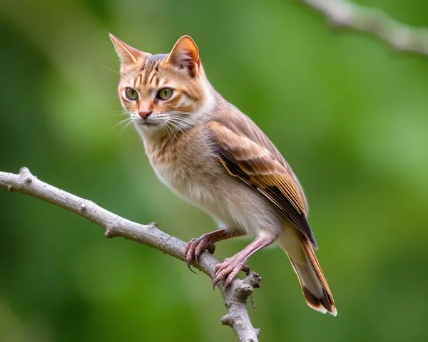 Foto de pájaro gato: un momento de paz