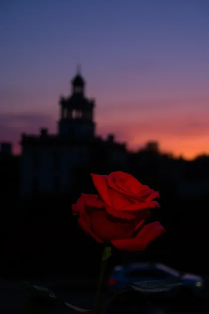 Foto de rosas de buenas noches con iluminación suave