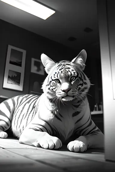 Fotografía de Animales en Estilo Blanco y Negro