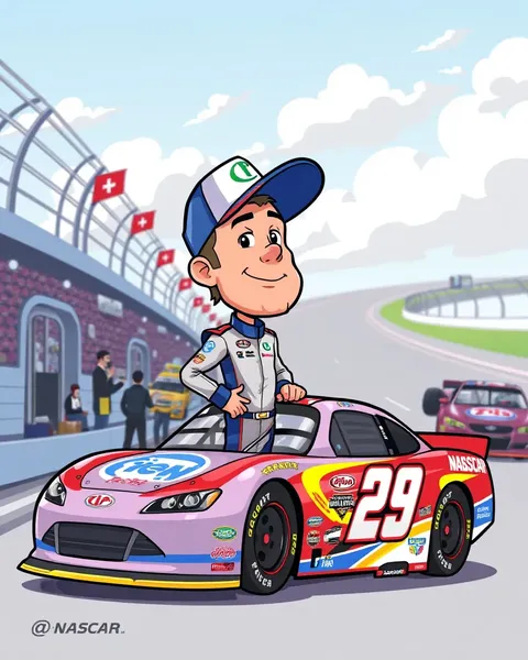 Fotografías de Cartoon de NASCAR 2024 para Noticias de Carreras