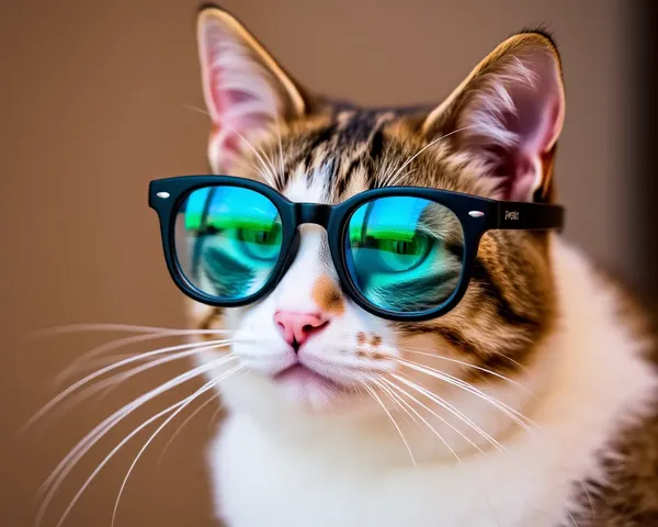 Fotografías de gatos con gafas para momentos adorables