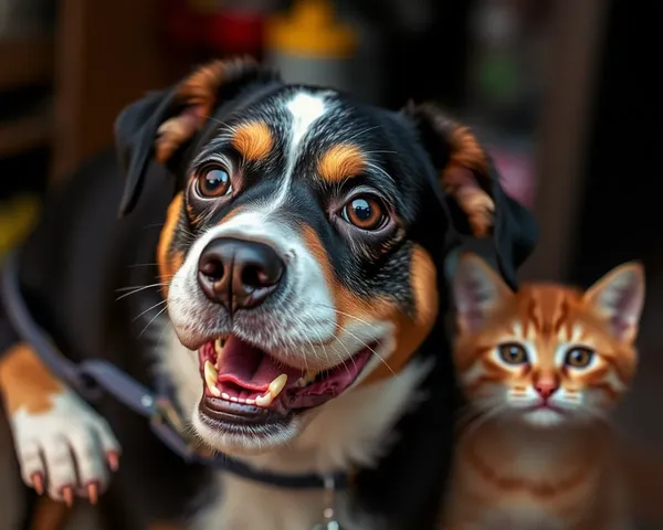 Fotos Divertidas de Compañeros Canino y Felino