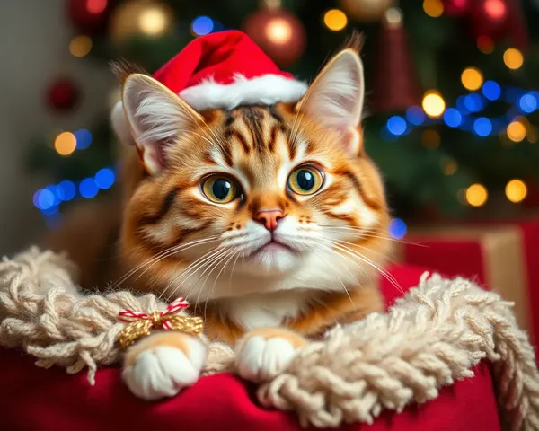 Fotos de Gatos Navideños Divertidas para un Clima Festivo