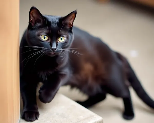 Fotos de Gatos Negros Divertidos para Propósito de Entretenimiento